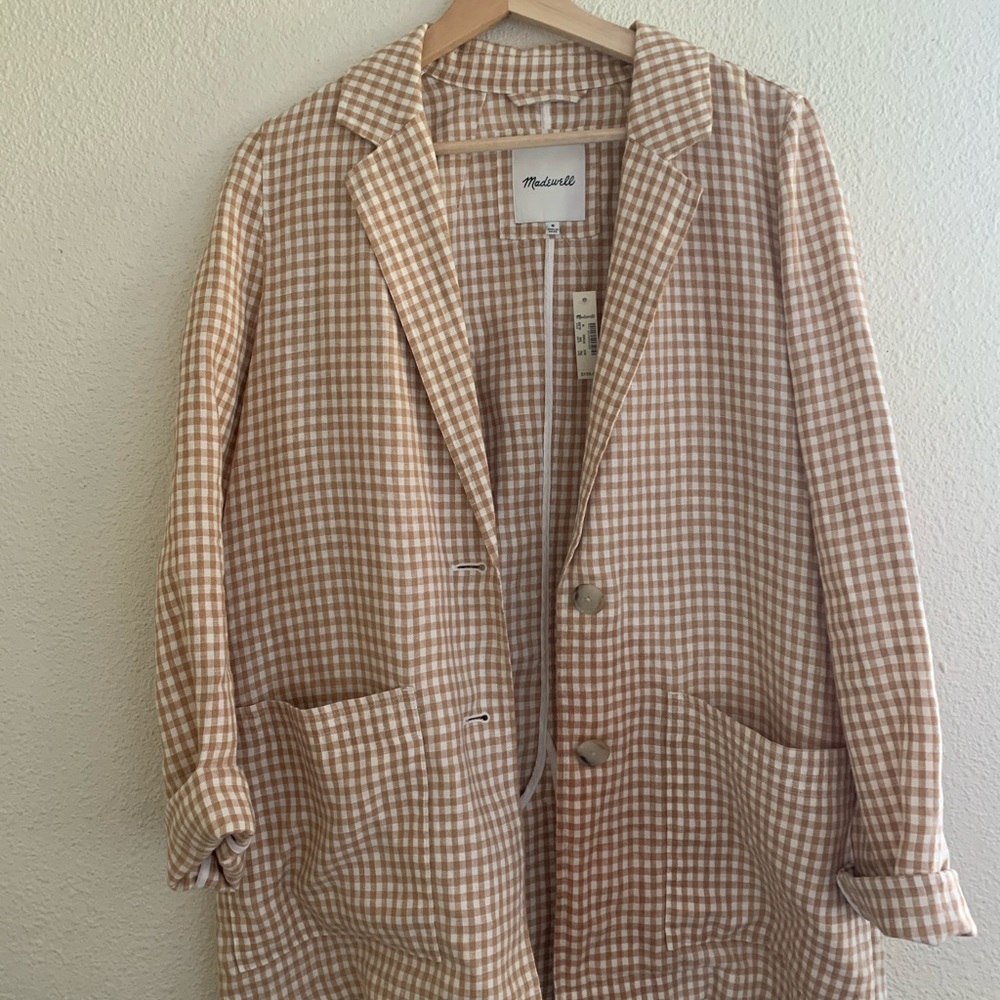 Madewell plaid blazer